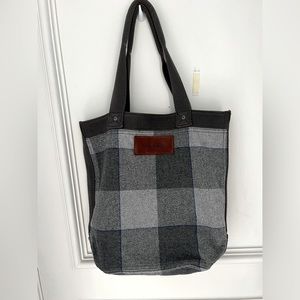 Abercrombie Plaid Tote Bookbag